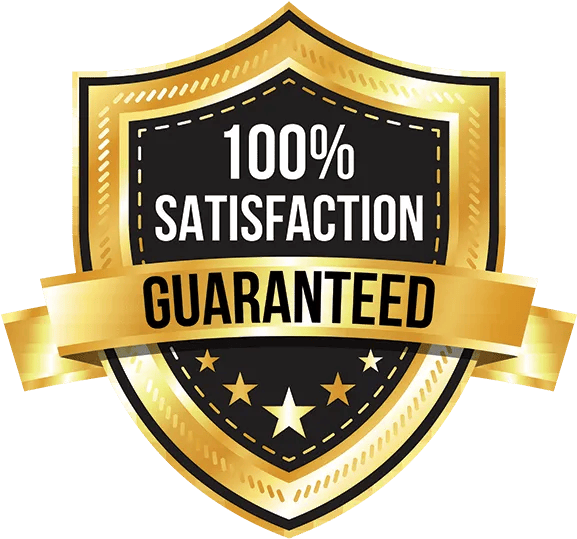 100% Satisfaction Guaranteed Badge